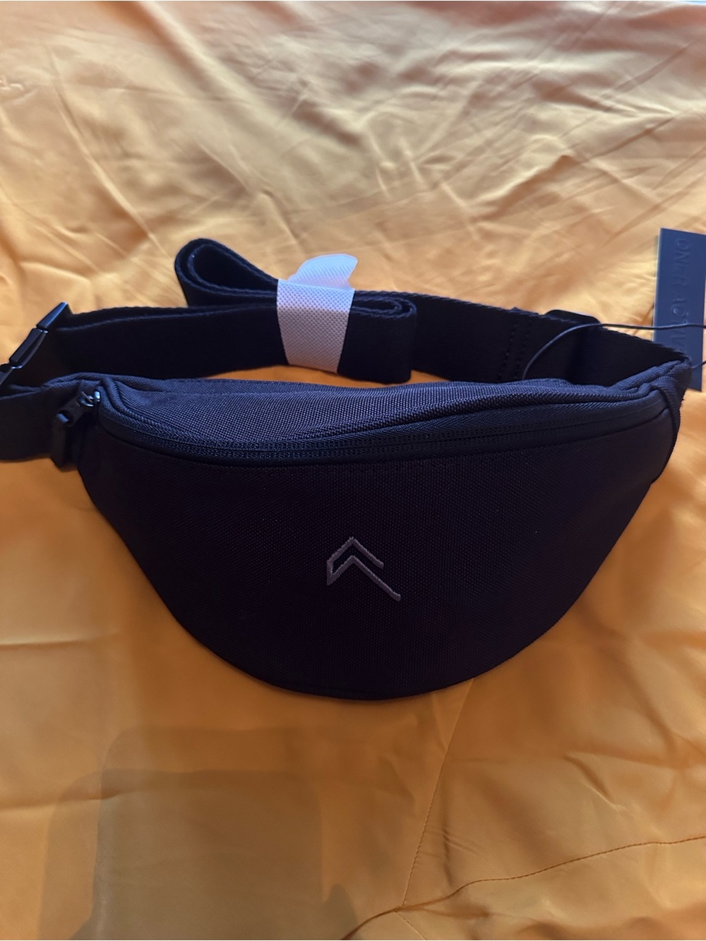 Oner Active Black Crossbody Waist Pack with Chevron Logo